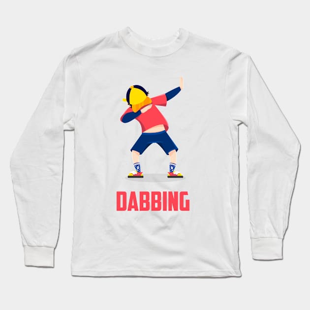 Dabbing Long Sleeve T-Shirt by ron_afghan